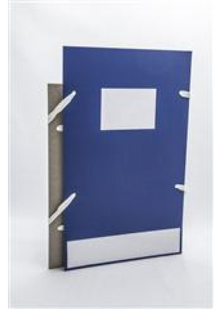 Herbarij mapa s klapo in trakom, modra