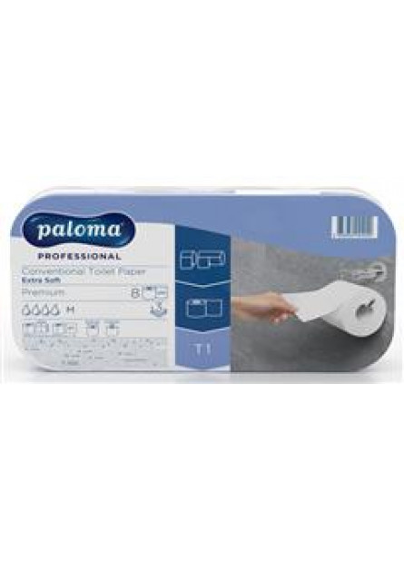 Toaletni papir role prof. extra soft beli 3pl/250l 8/1/9