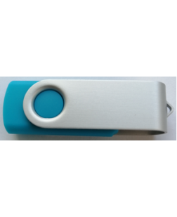 KLJUČ USB 32GB TWISTER SV. MODER MAT CLIP