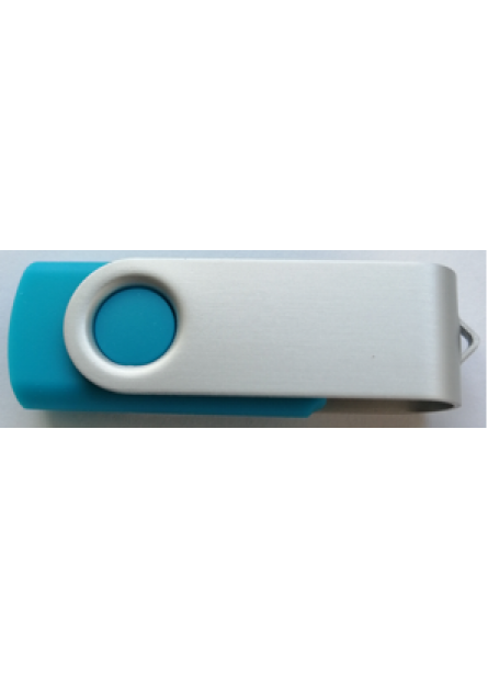 KLJUČ USB 32GB TWISTER SV. MODER MAT CLIP